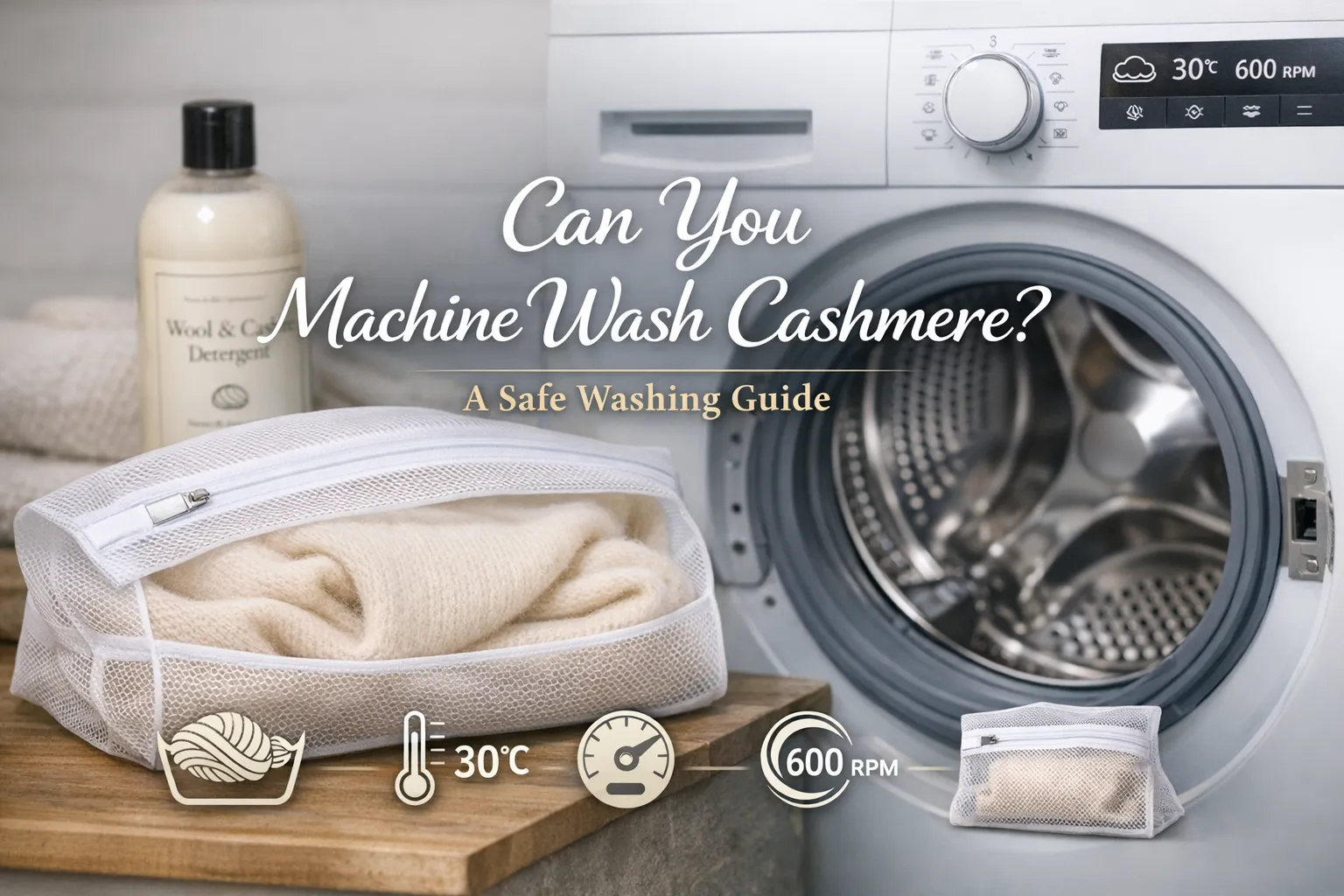 Can You Machine Wash Cashmere? Safe Guide (Wool Cycle, Spin & Care)