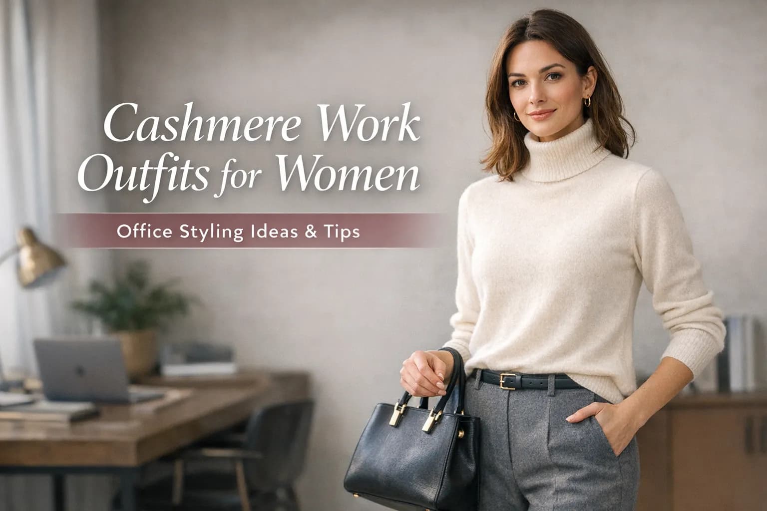 Cashmere Work Outfits for Women: Office Styling Ideas & Tips