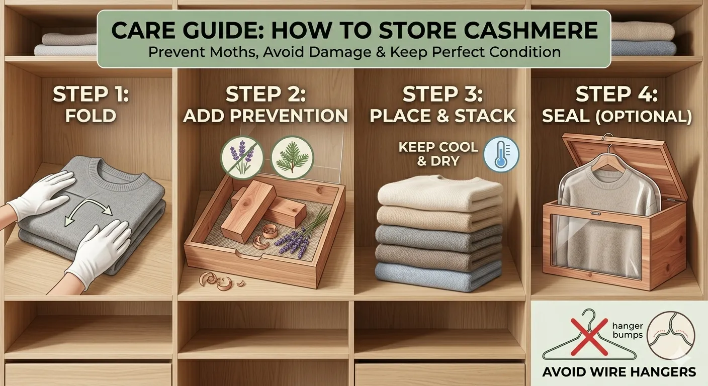 How to Store Cashmere Properly | Prevent Moths & Keep Shape
