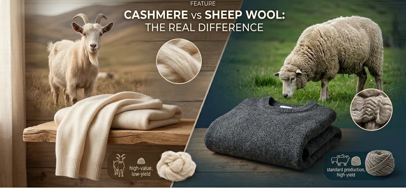 Cashmere vs Sheep Wool: What Is the Real Difference?