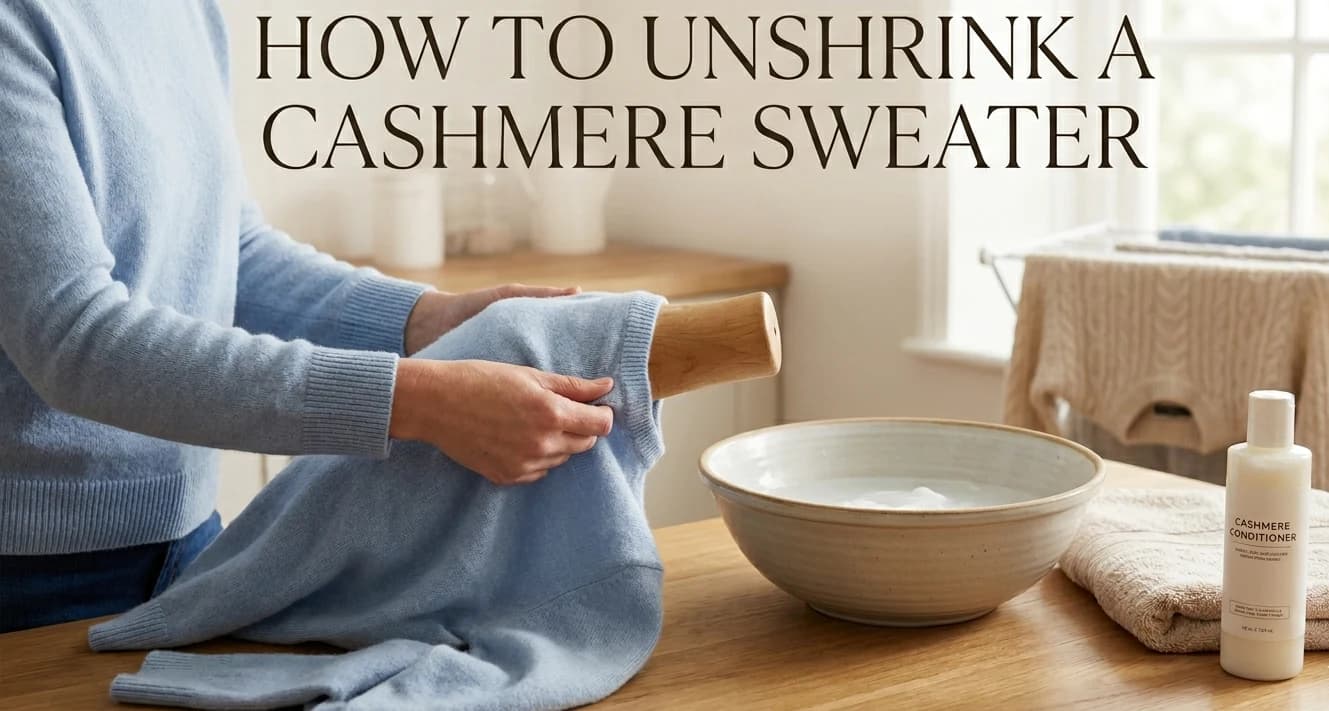 How to Unshrink a Cashmere Sweater (Step-by-Step Guide)